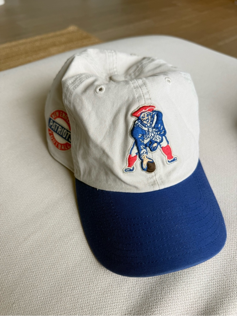 New England Patriots 47 Vintage Two-Tone Baseball Cap - White & Navy